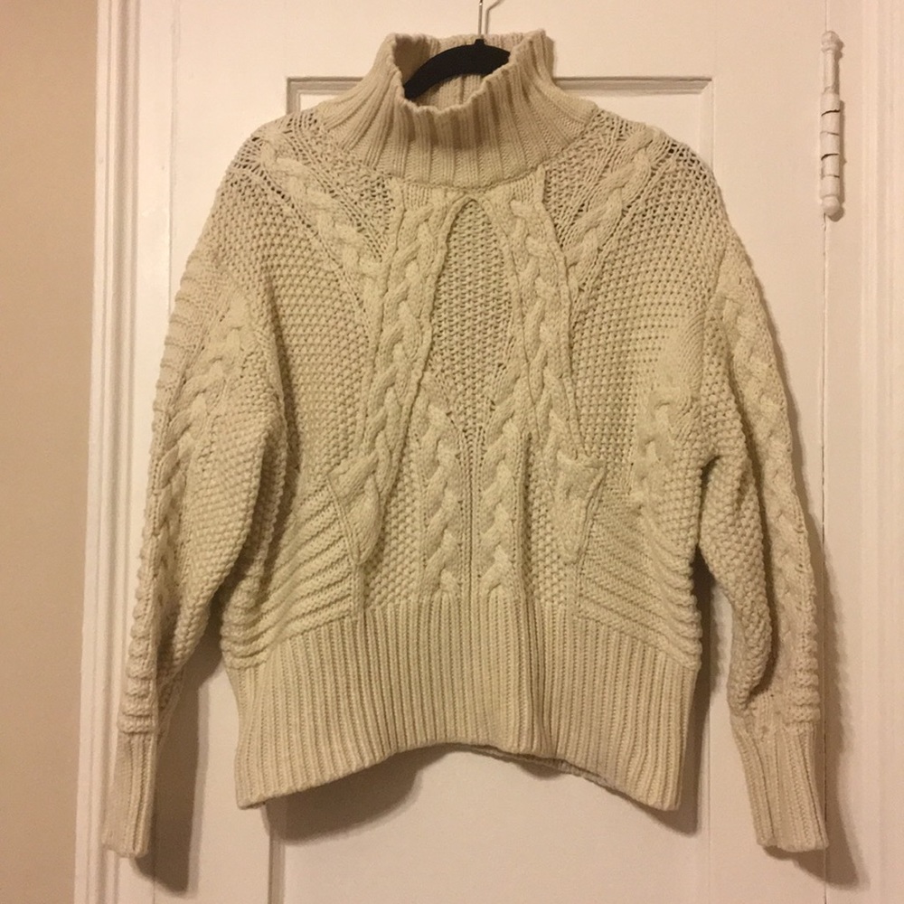 Zara Turtleneck Cable Knit Sweater